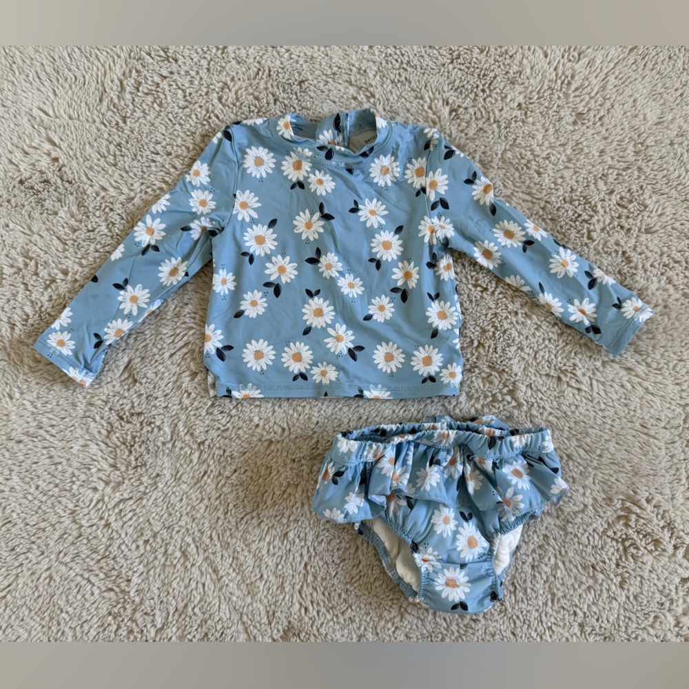 Petit Lem Daisy Bathing Suit - 12-18 months
